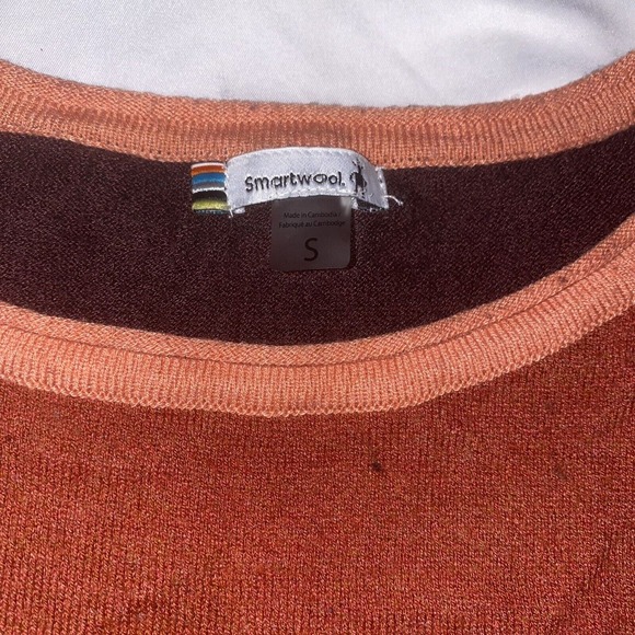 Smartwool Shadow Pine Color block Sweater Women Size Small Lightweight - Picture 3 of 9